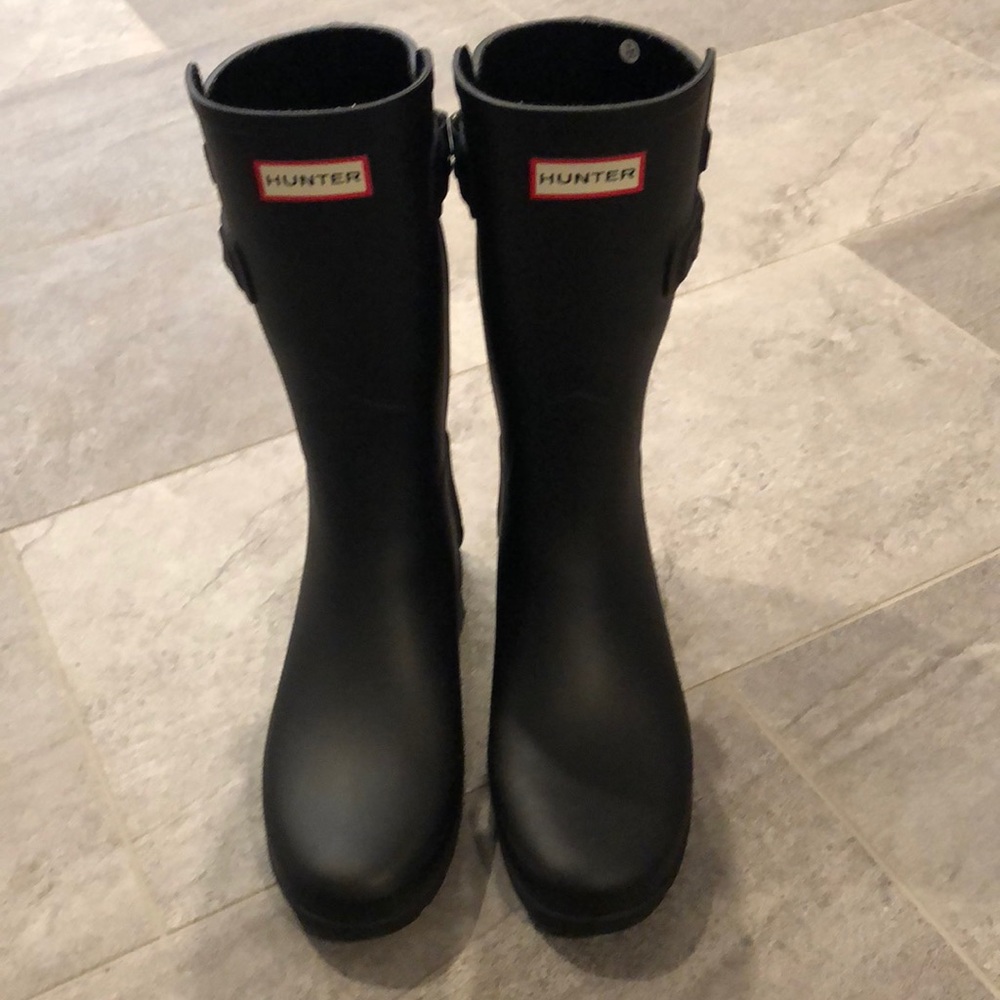 Hunter Original Refined Back Strap Short Rain Boot